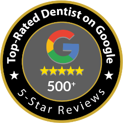 Top rated dentist on Google 400 plus 5 star reviews