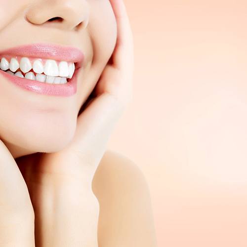 Close up of a woman’s attractive smile